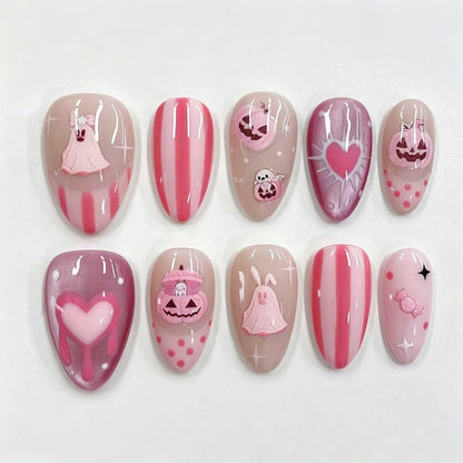 Themen Halloween Press-On Nagelkunstset