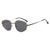 Damen moderne geometrische Sonnenbrille mit stilvollem Metallrahmen Brehn