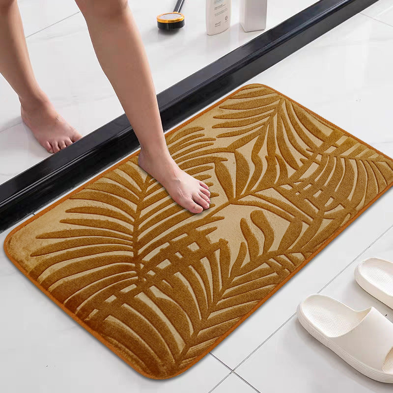 Tropisches Blattdesign Memory-Schaum Badezimmermatte Brehn