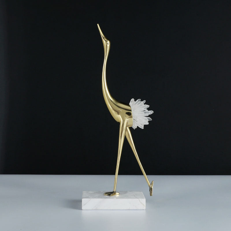 Elegante dekorative Vogelskulptur