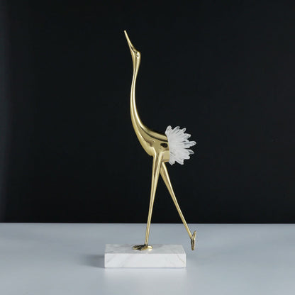 Elegante dekorative Vogelskulptur