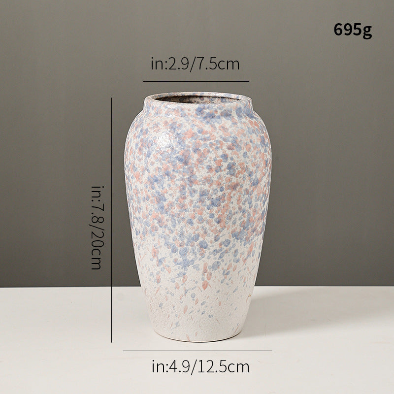 Künstlerische glasierte Keramikvase