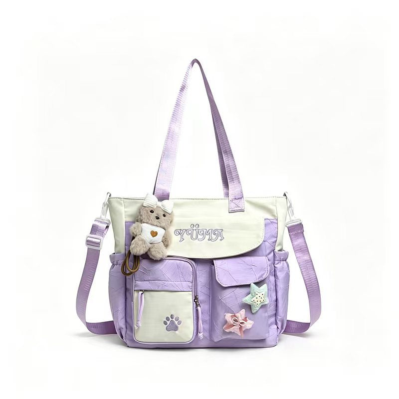 Multi-Funktionale Canvas Schultertasche Brehn