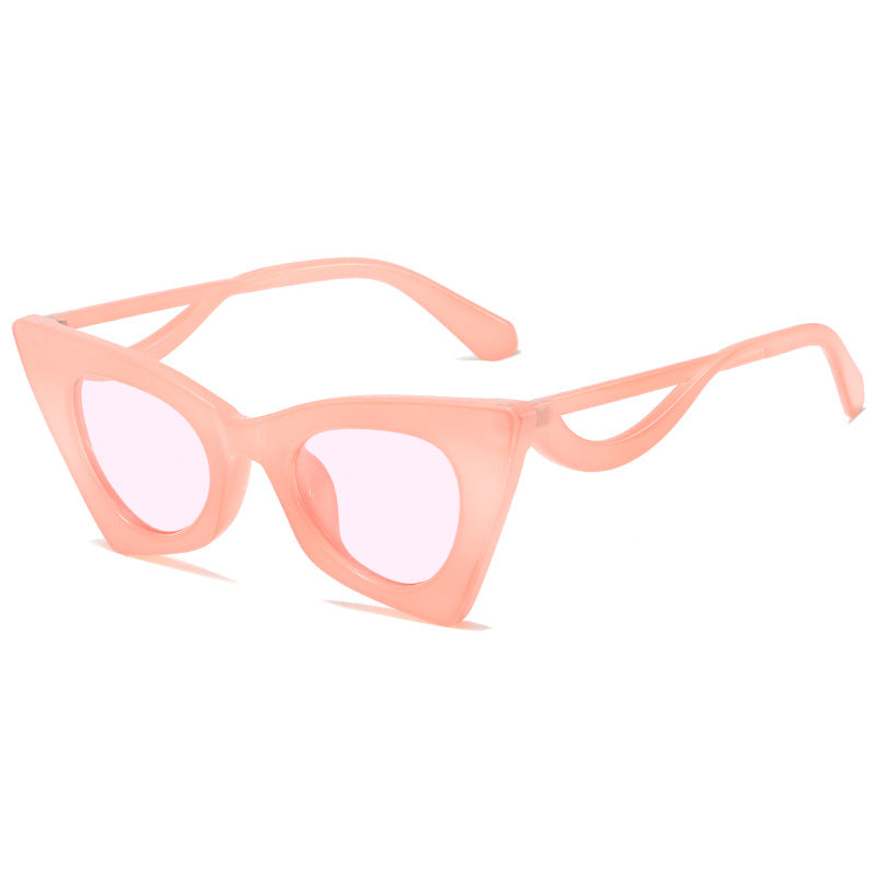 Damen Modische Katzenaugen Sonnenbrille im Fashion-Stil Brehn