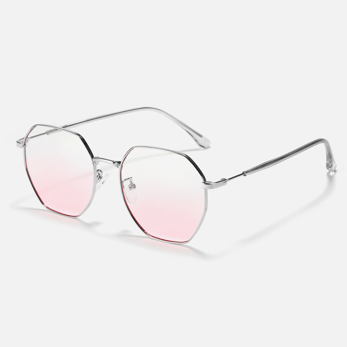 Damen modische achteckige Sonnenbrille mit trendigem Metallrahmen Brehn