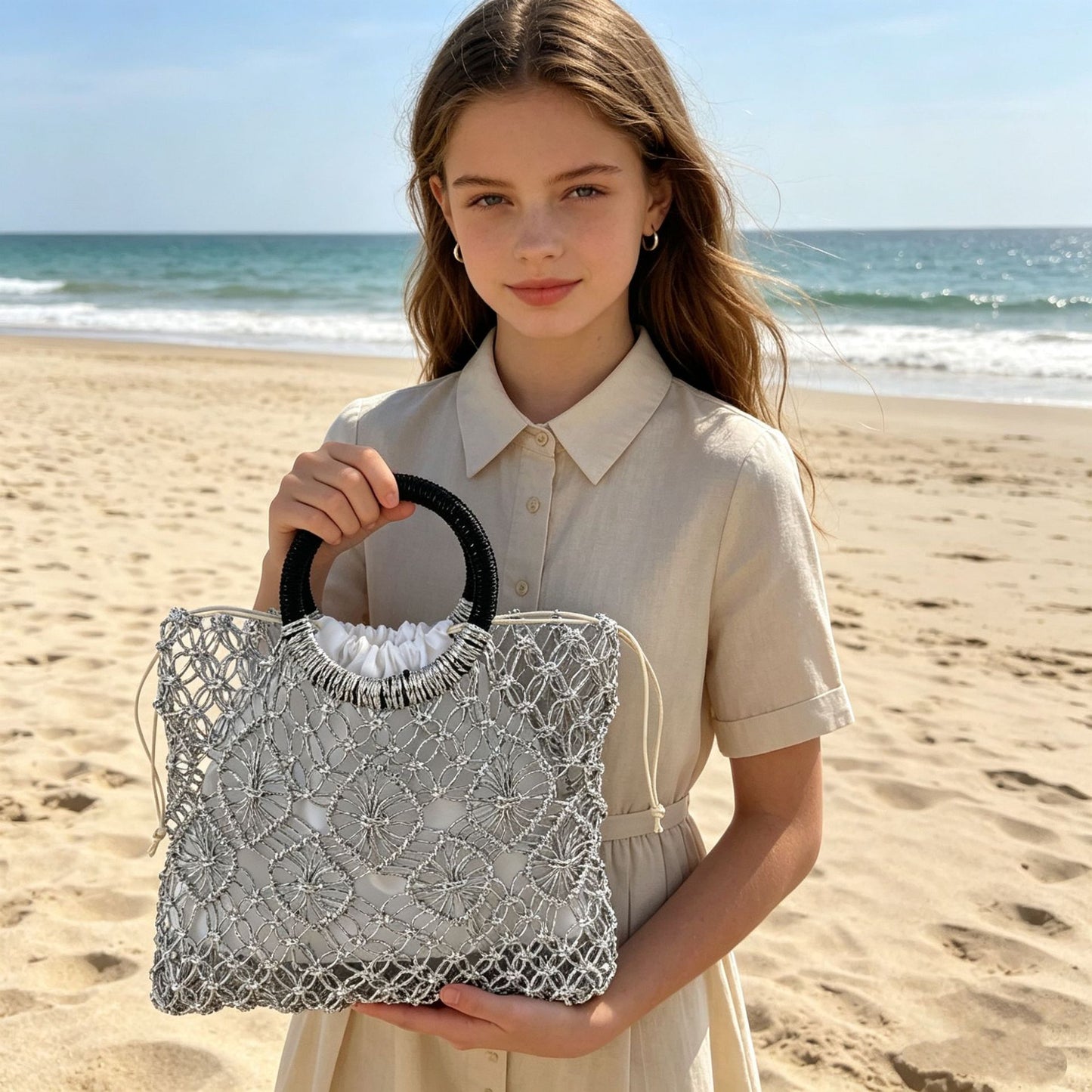 Stilvolle Netzhandtasche Brehn