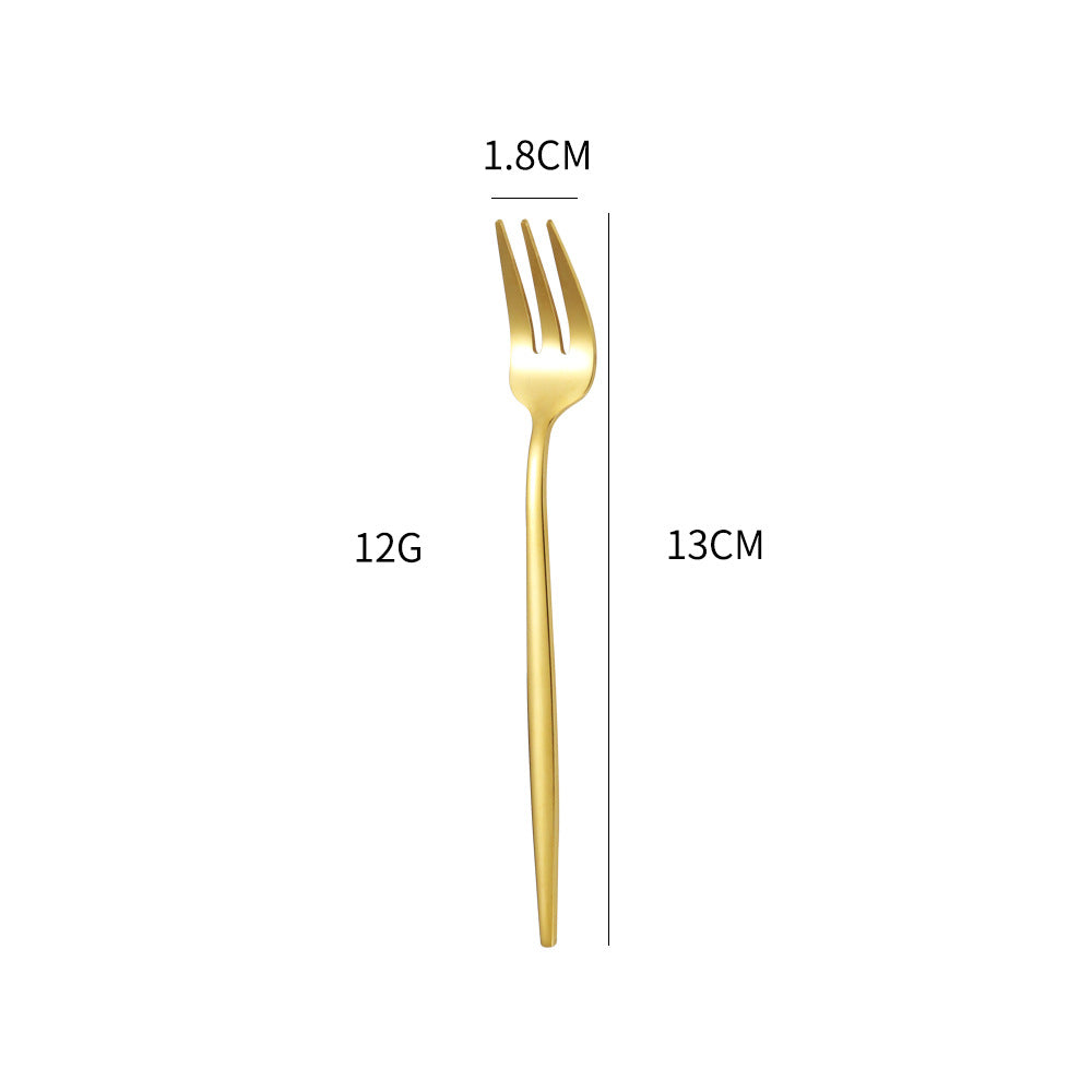 Elegante Spezielle Fingerfood-Gabel mit Rutschfester Griff-Beschichtung Brehn
