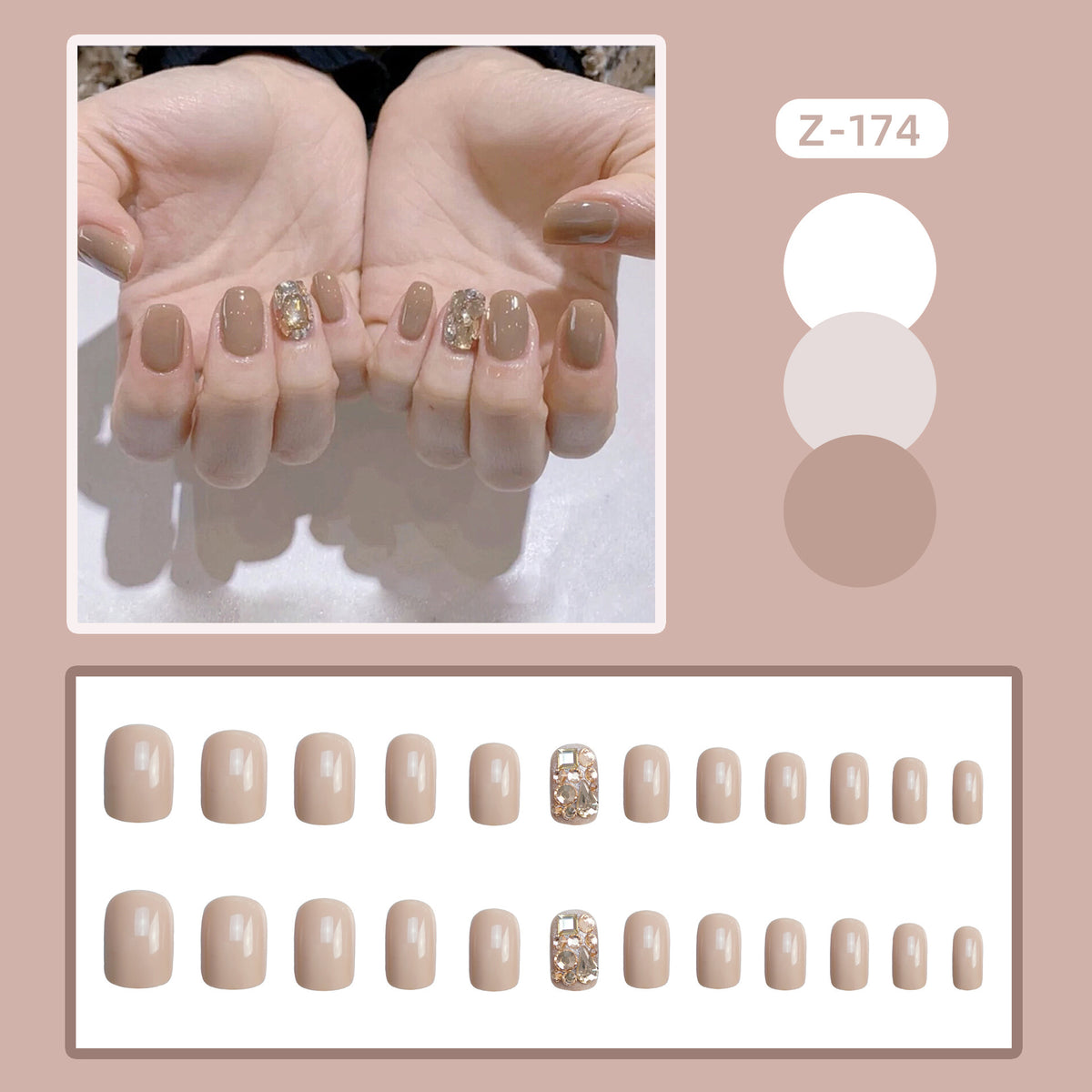 Premium Glänzendes Nagelkunst Set Brehn