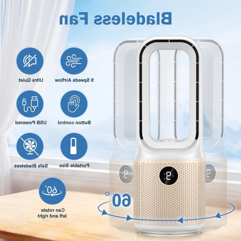 Unisex Turmventilator ohne Rotorblätter mit intelligentem Timer Brehn
