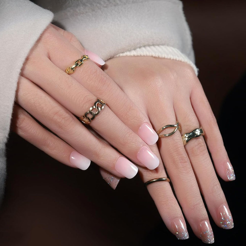 Sortiment von vollflächigen Press-On-Nageltips Set