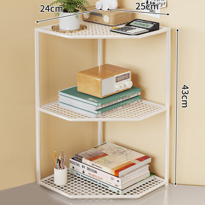 Dreifach-Eck-Metall-Mesh-Speicherregal für Badezimmer Küche Wohnzimmer