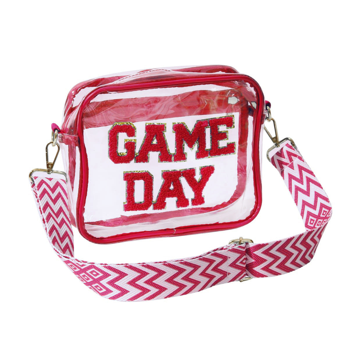 Transparente Umhängetasche mit Modischem Game Day Aufdruck Brehn