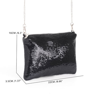 Elegante Clutch mit Glitzerdetails Brehn