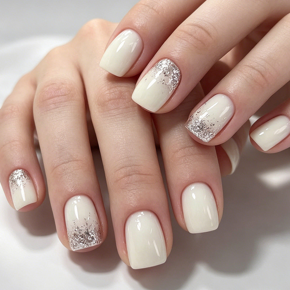 Elegantes Glitter-Spitze Nail Art Set Brehn