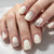 Elegantes Glitter-Spitze Nail Art Set Brehn