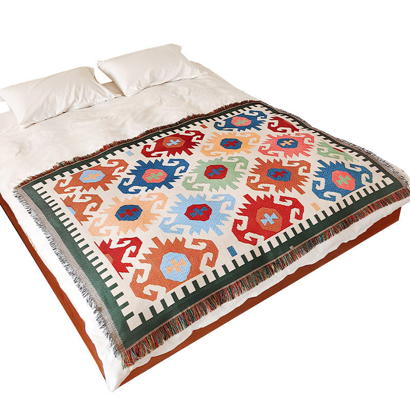 Bohemian gemusterte Wurfdecke