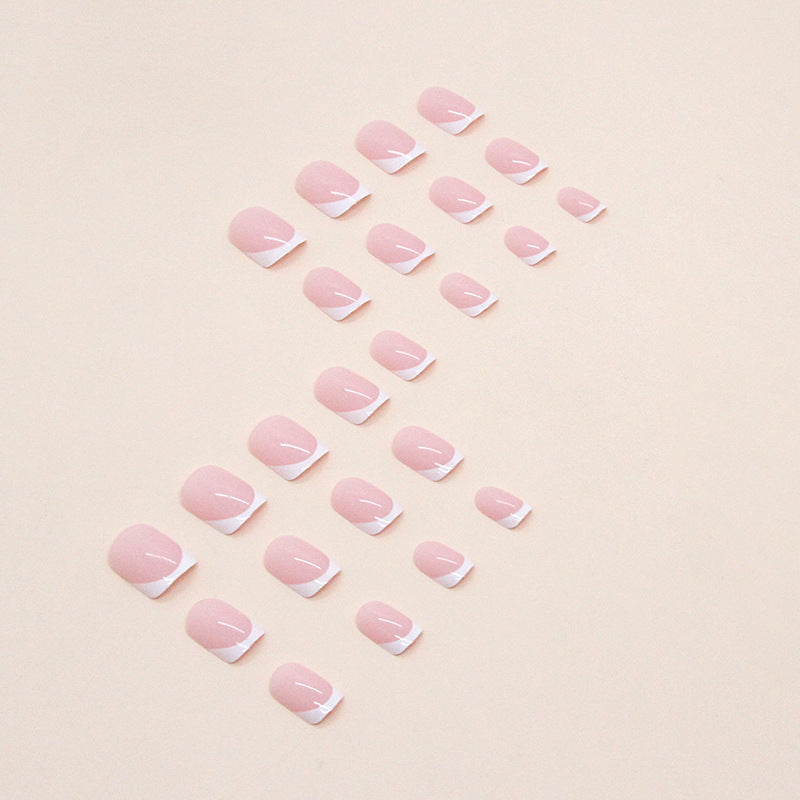 Elegantes französisches Tip-Acryl-Nagel-Set Brehn