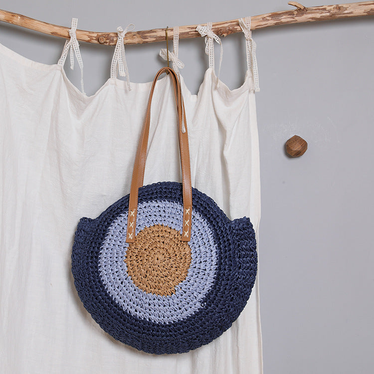 Runde Korbtasche mit Modernem Design Brehn