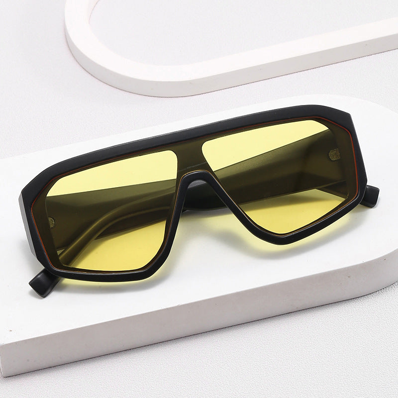Damen Modische Oversized-Sonnenbrille im futuristischen Design Brehn