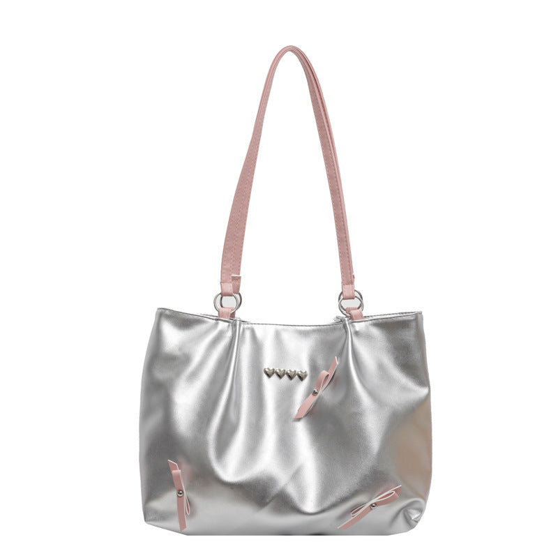 Elegante Faux-Leder Hobo Tasche