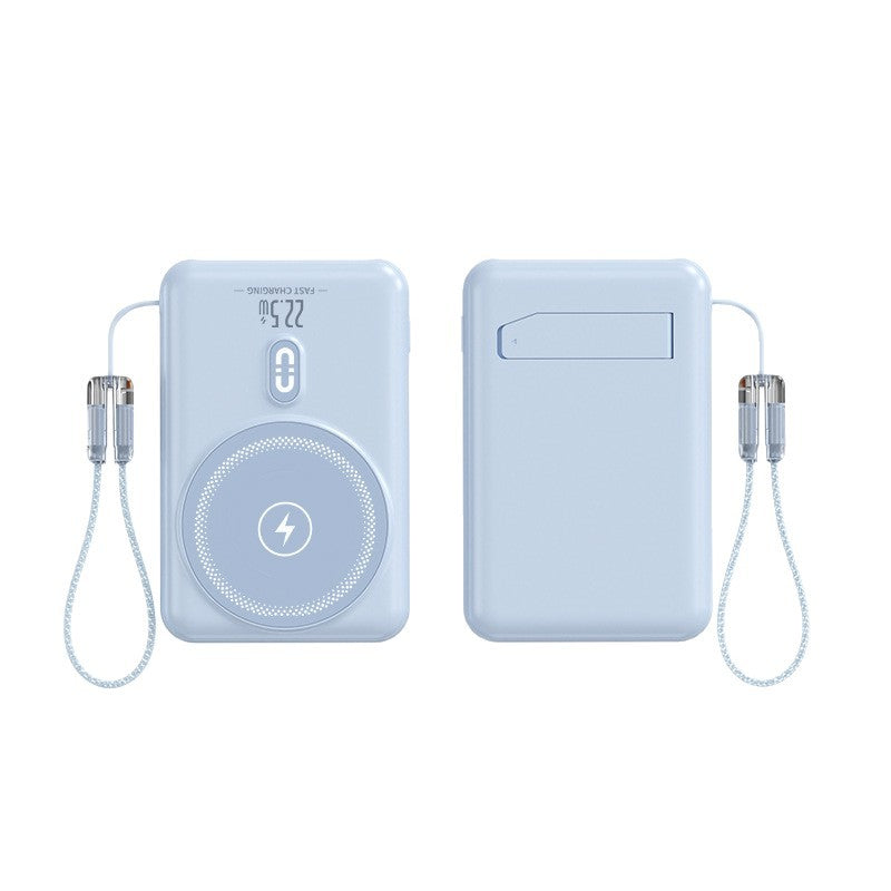 Tragbare Powerbank mit Induktiver Ladefunktion und Led-Anzeige Brehn