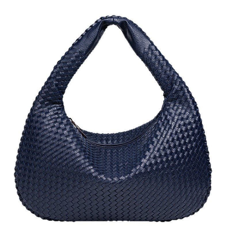 Woven Leather Schultertasche Brehn