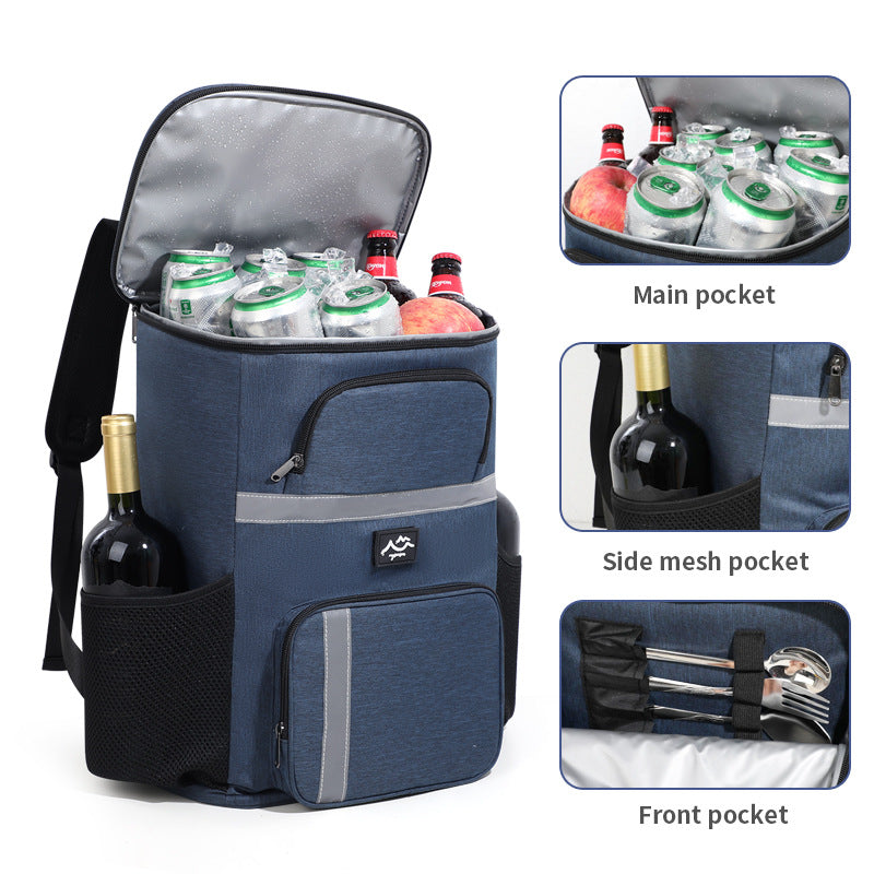 Isolierte Doppelfach-Kühltasche Rucksack Brehn