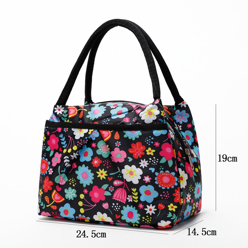 Blumige isolierte Lunch-Kühltasche Brehn