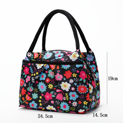 Blumige isolierte Lunch-Kühltasche Brehn
