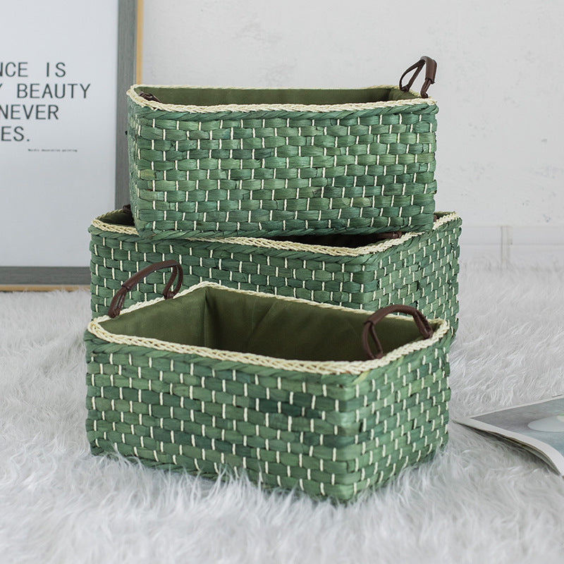 Handgefertigter Organizer-Korb mit Zwei Griffen Brehn