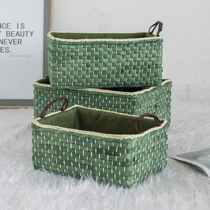 Handgefertigter Organizer-Korb mit Zwei Griffen Brehn