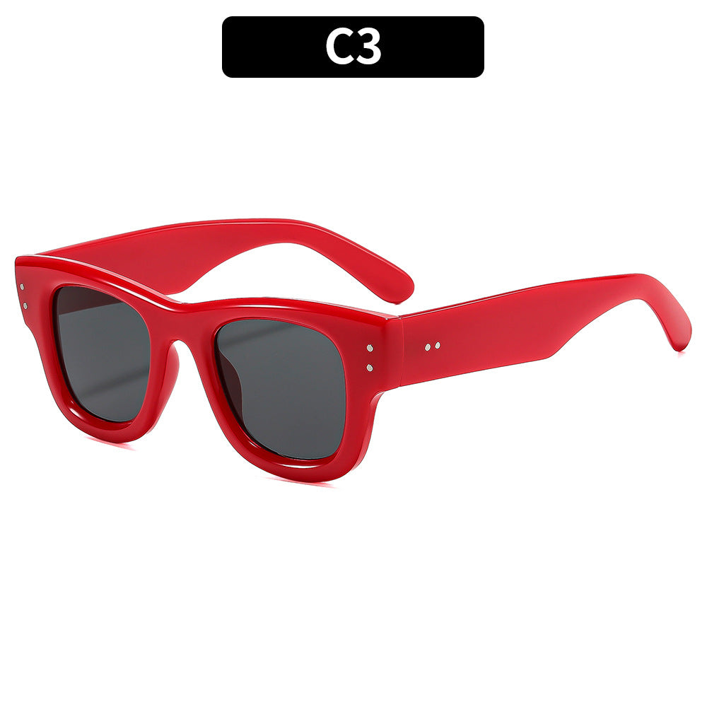 Retro-inspirierte stilvolle quadratische Sonnenbrille