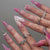 Dekoratives Press-On Nagelkunstset mit Glitzer und Strassakzenten Brehn