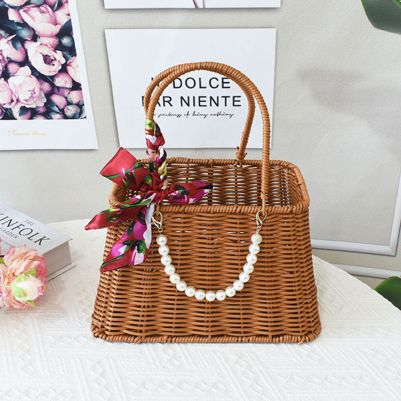 Elegante Handgefertigte Rattan Tragetasche Brehn