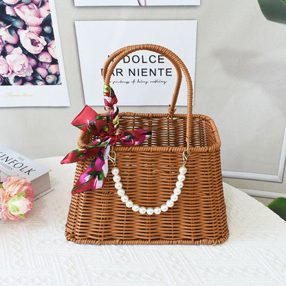Elegante Handgefertigte Rattan Tragetasche Brehn