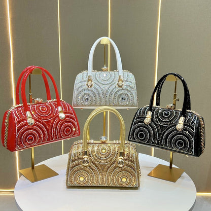 Luxuriöse Perlenabende-Handtasche