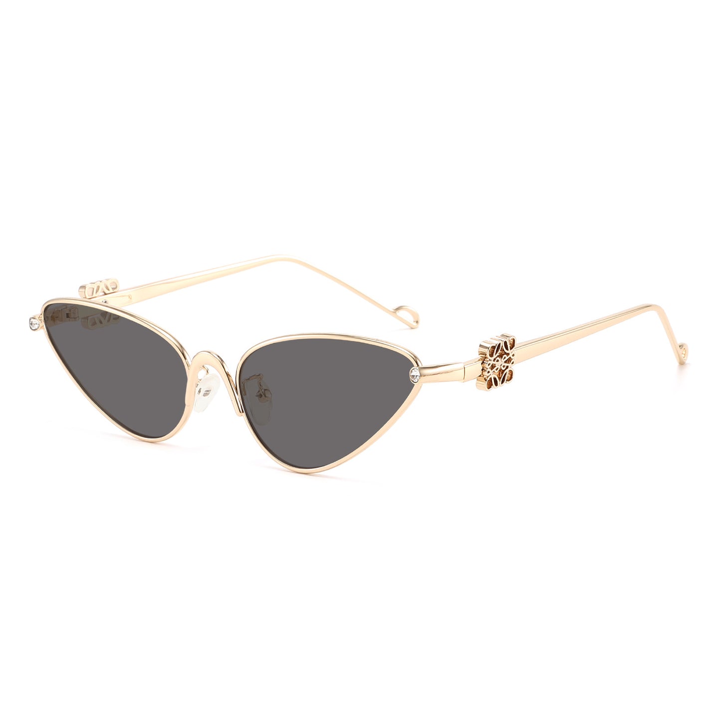 Damen Cat-Eye Sonnenbrille mit eleganten Akzenten und UV-Schutz Brehn