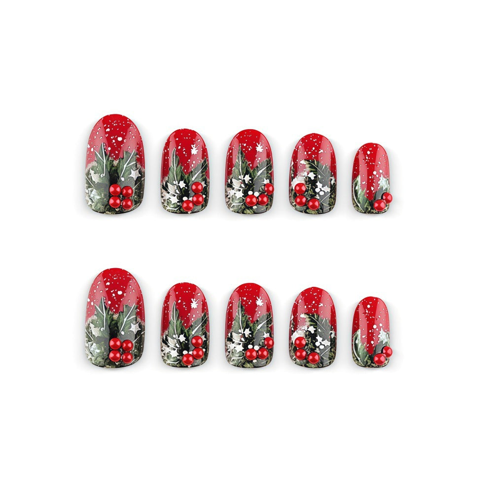 Kunstnägel mit Festlichem Weihnachtsdesign Brehn