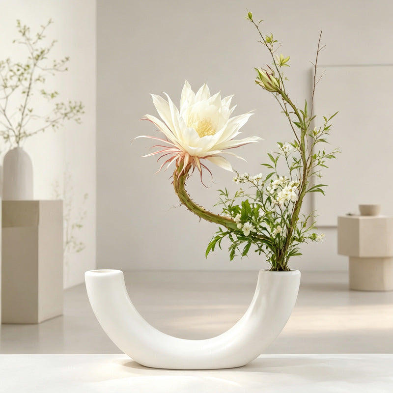 Zeitgenössische gewölbte Dual-Vase Brehn