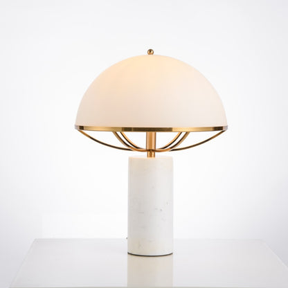 Elegante dekorative Tischlampe mit modernem Marmorfuß