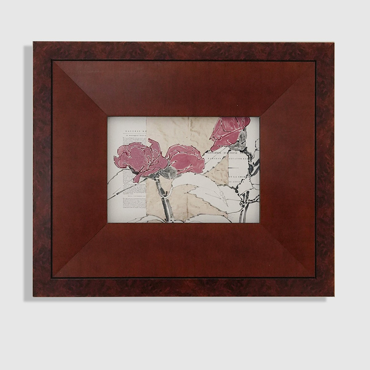 Elegante Blumenrand Wandkunst