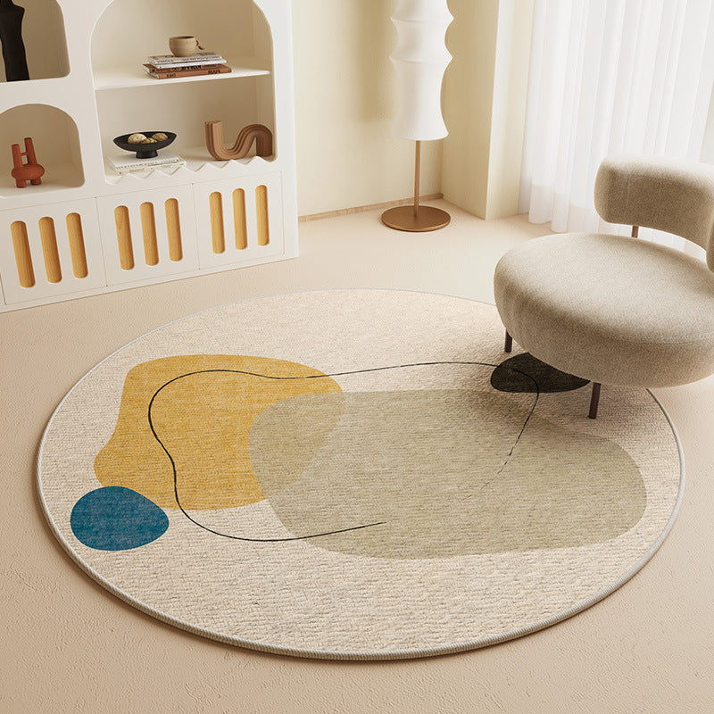 Eleganter runder Teppich