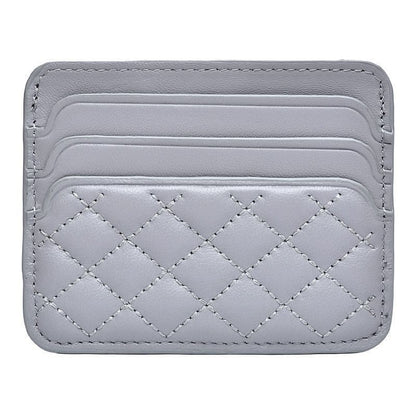 gesteppter Leder-Kartenhalter