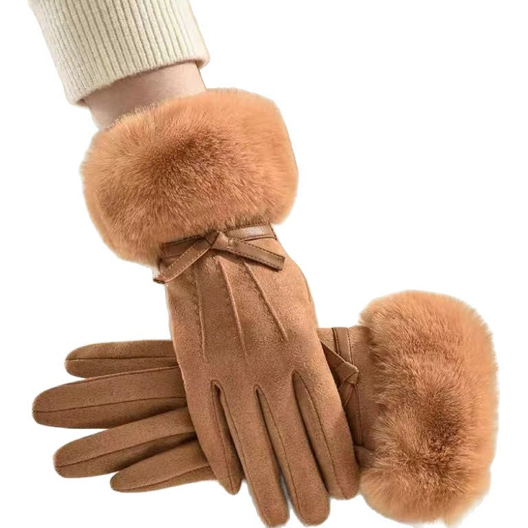 Plüschfell Bündchenhandschuhe Brehn