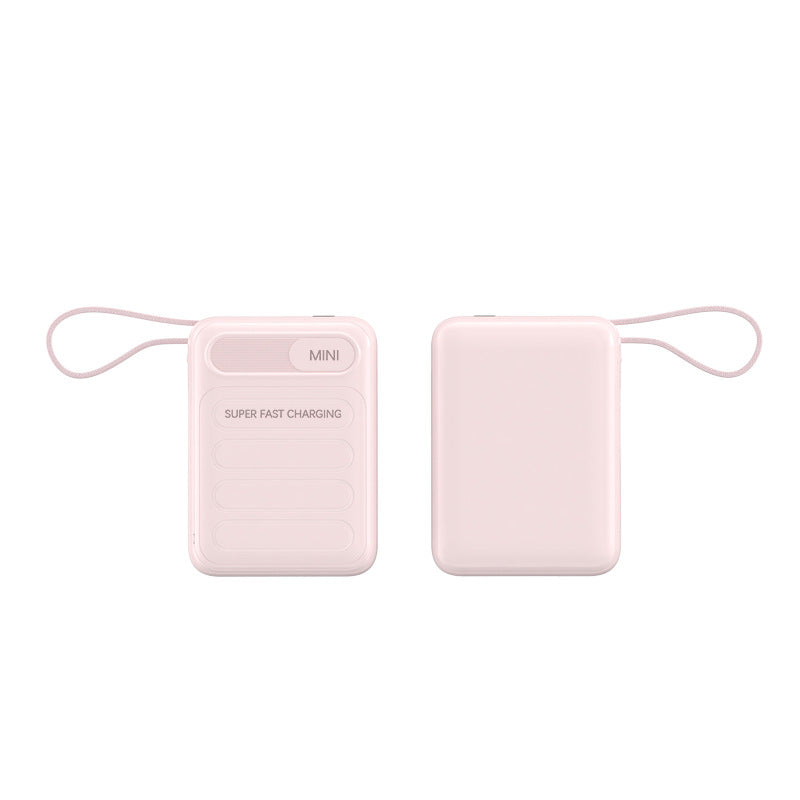 Tragbare Powerbank mit Integrierten Schnellladekabeln und Digitaler Ladestandanzeige Brehn