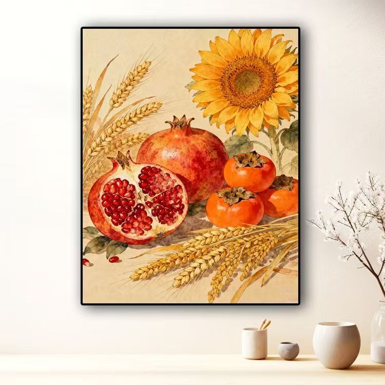 Botanische Stillleben-Leinwandkunst Brehn