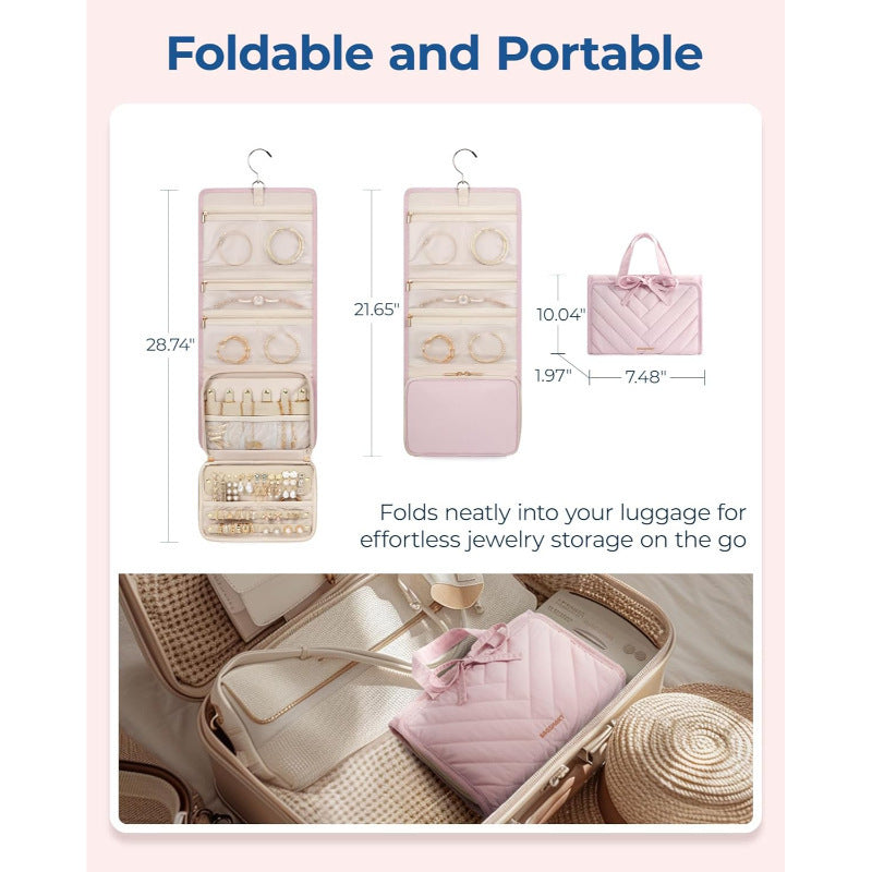 Schmuck-Organizer Tasche mit Mehreren Fächern Brehn