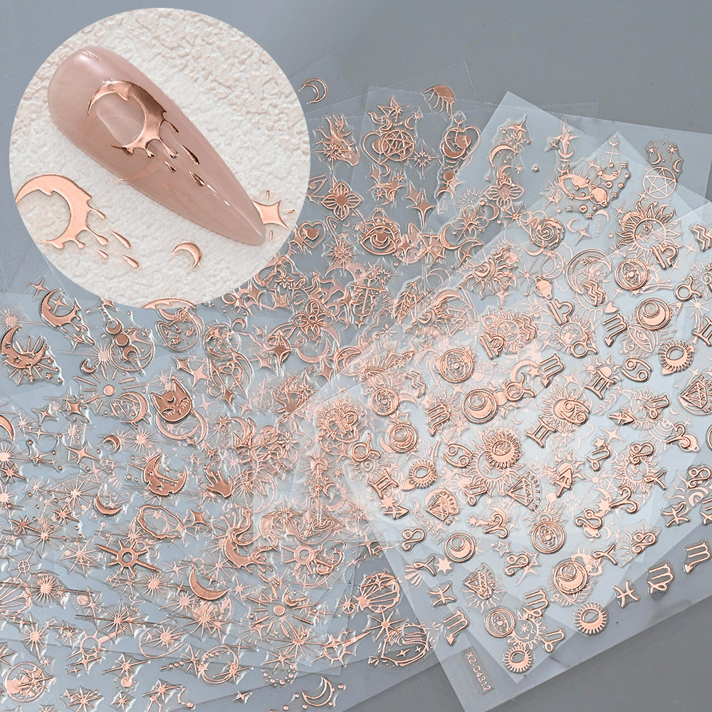 Glitzerndes Nagelkunst-Decal-Set