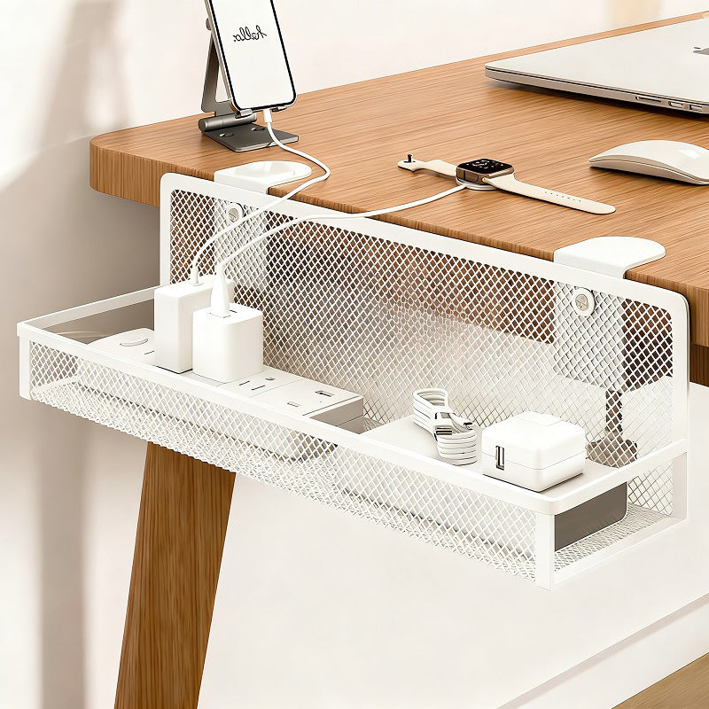 Unter-Tisch Klemmen-Mesh-Kabel- und Stromleistenorganizerkorb