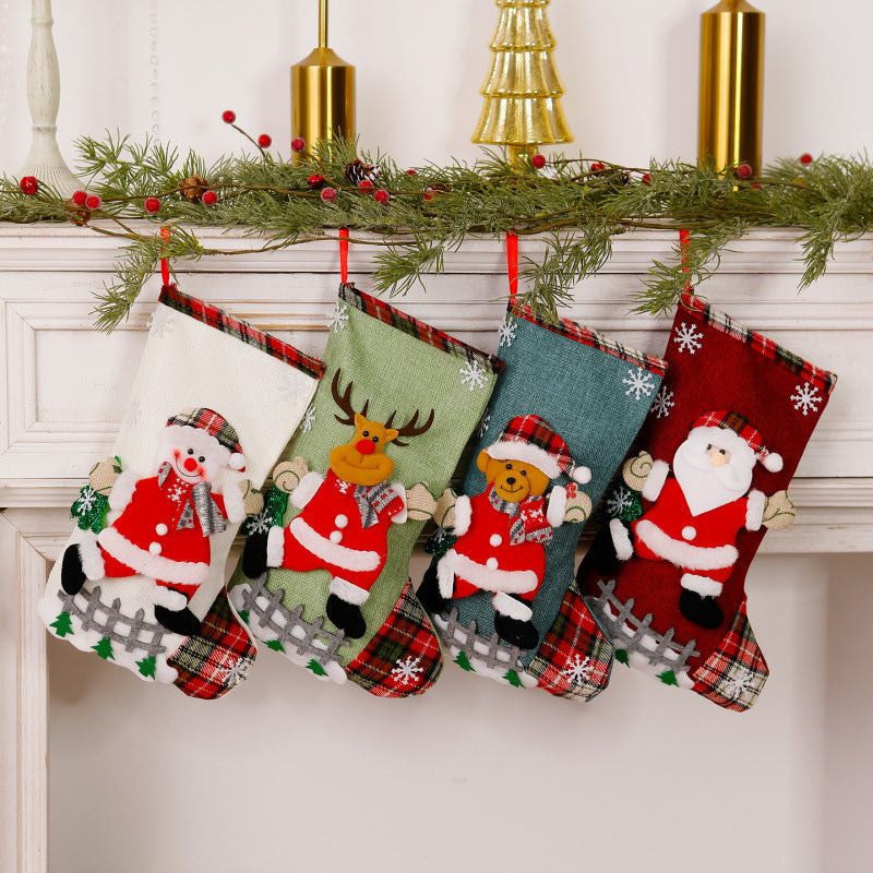 Lustiger Weihnachtsstrumpf mit Rentier-Motiv Brehn